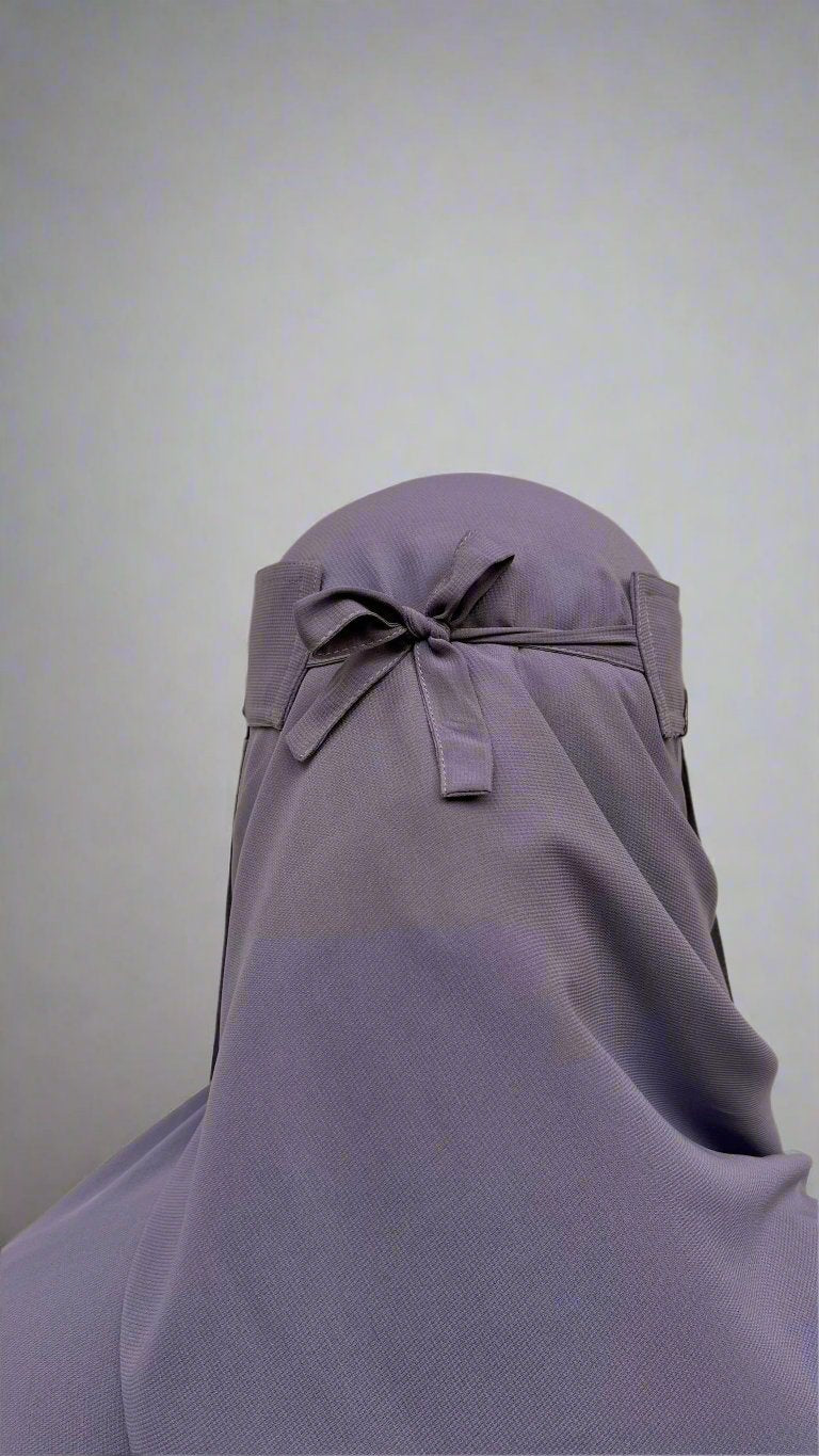 Grey Blue Full Niqab